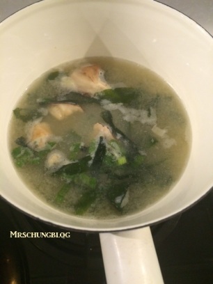 cooking miso soup